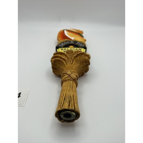 Shock Top Belgian White 2 Sided Draft Beer Tap Handle Tapper Mancave Bar Pub - Picture 5 of 6